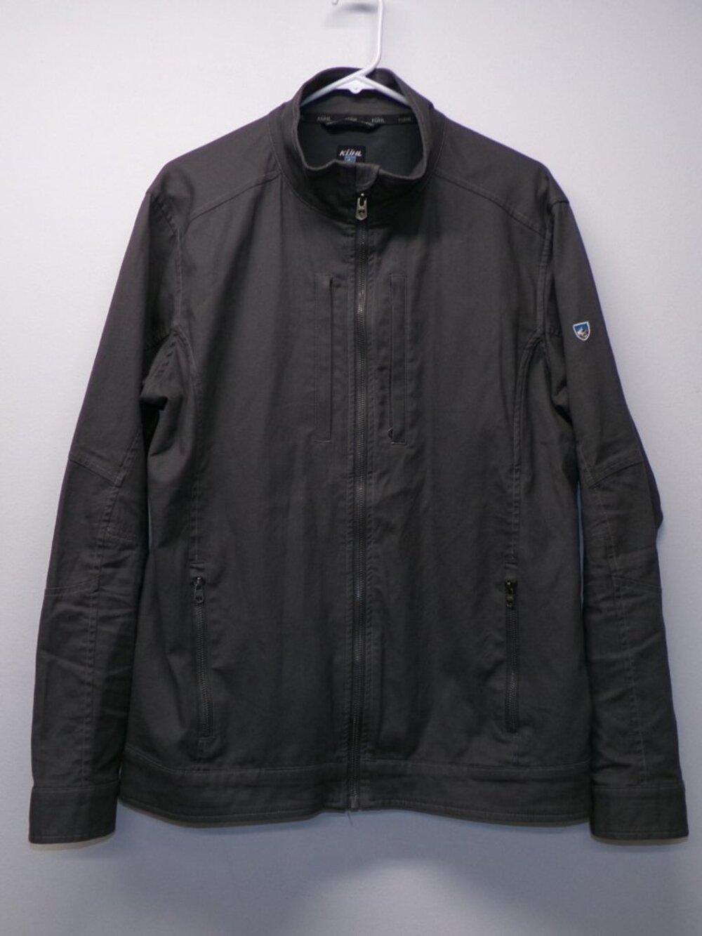 Kuhl 7247 Jacket Burr Canvas Double Kross Gray Men's sz Large Lined Outdoor